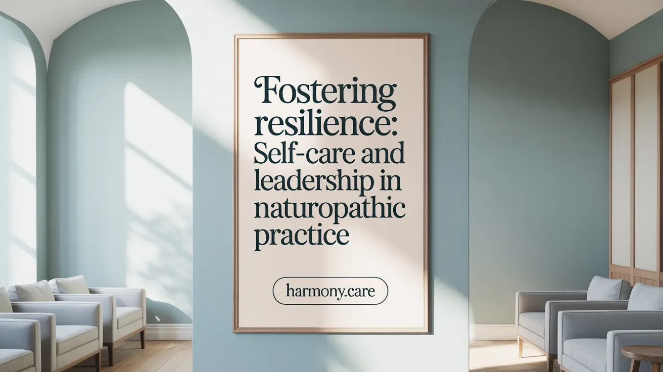 Fostering Resilience: Self-Care and Leadership in Naturopathic Practice