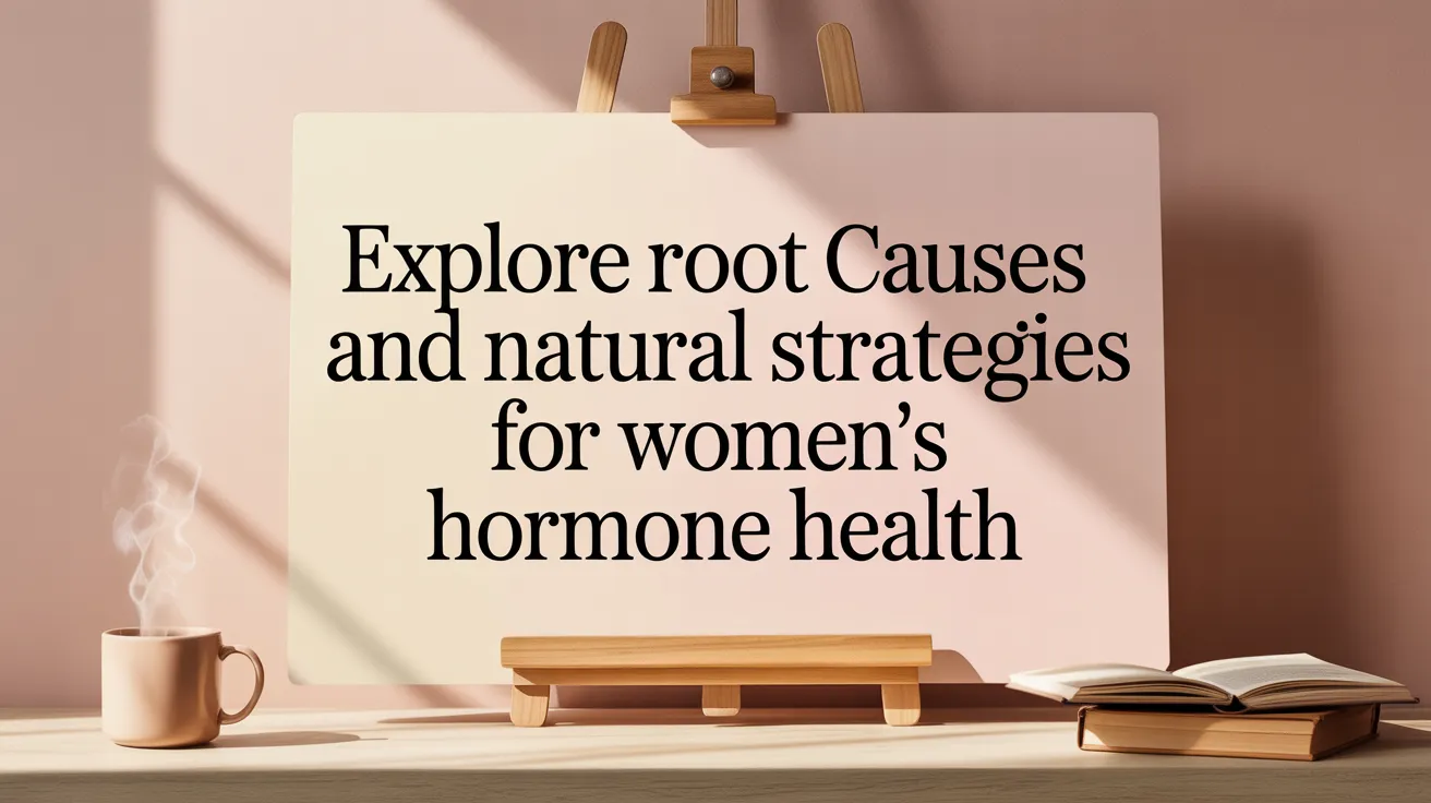 Explore Root Causes and Natural Strategies for Women's Hormone Health