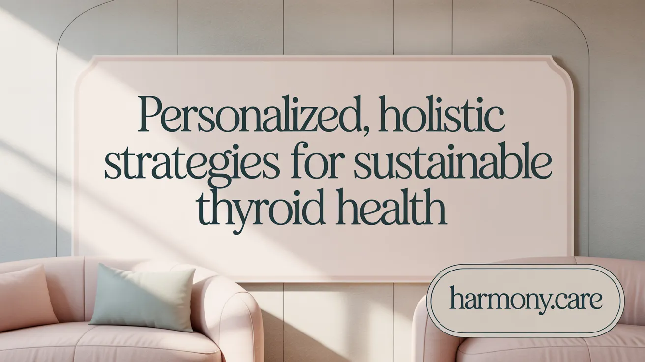 Personalized, Holistic Strategies for Sustainable Thyroid Health