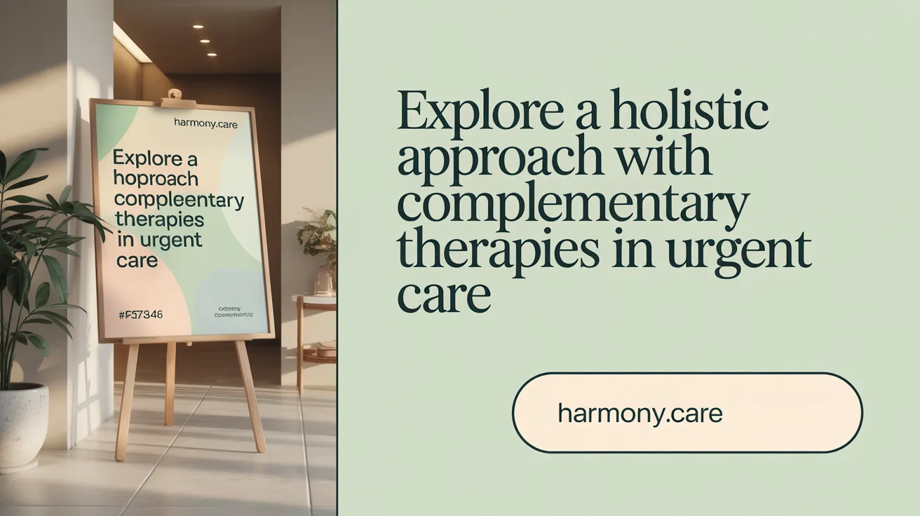 Explore a Holistic Approach with Complementary Therapies in Urgent Care