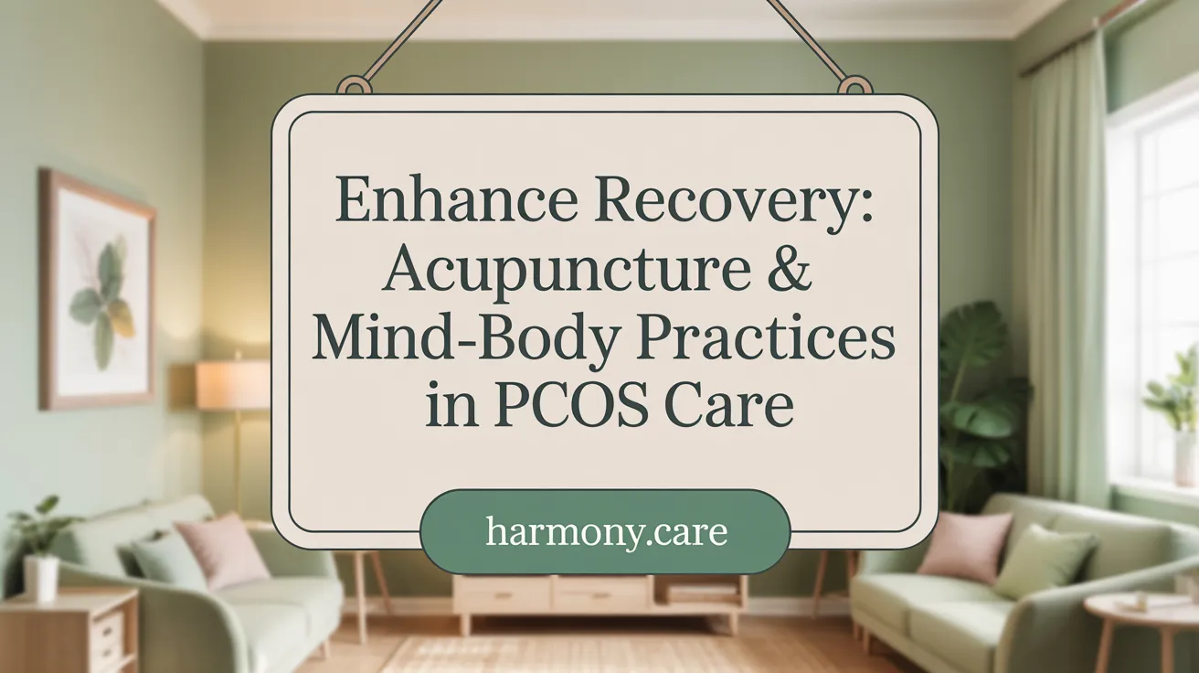 Enhance Recovery: Acupuncture & Mind-Body Practices in PCOS Care