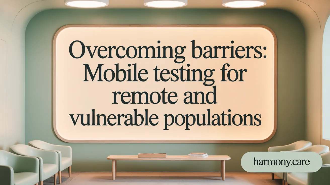 Overcoming Barriers: Mobile Testing for Remote and Vulnerable Populations