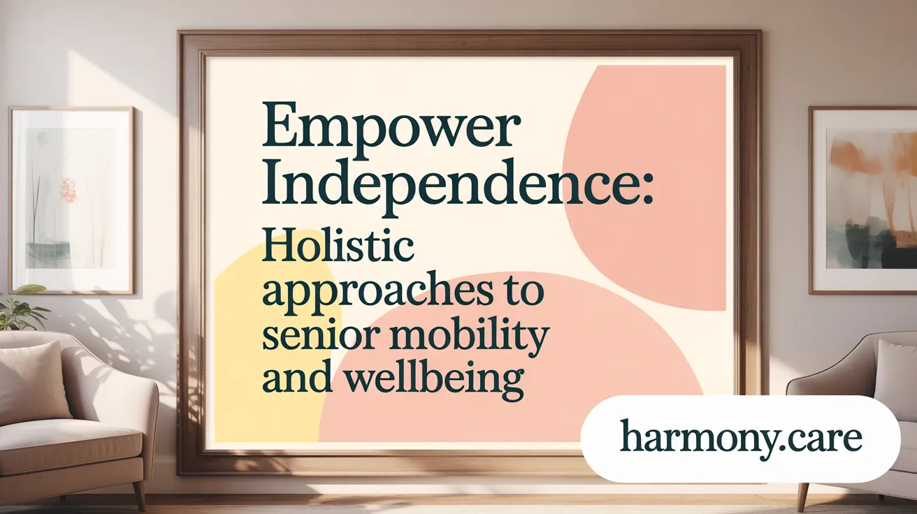 Empower Independence: Holistic Approaches to Senior Mobility