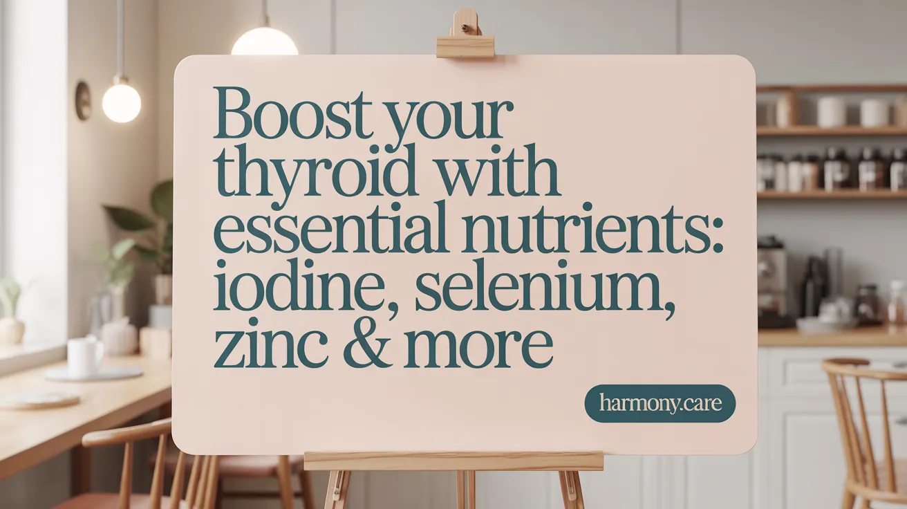 Boost Your Thyroid with Essential Nutrients: Iodine, Selenium, Zinc & More