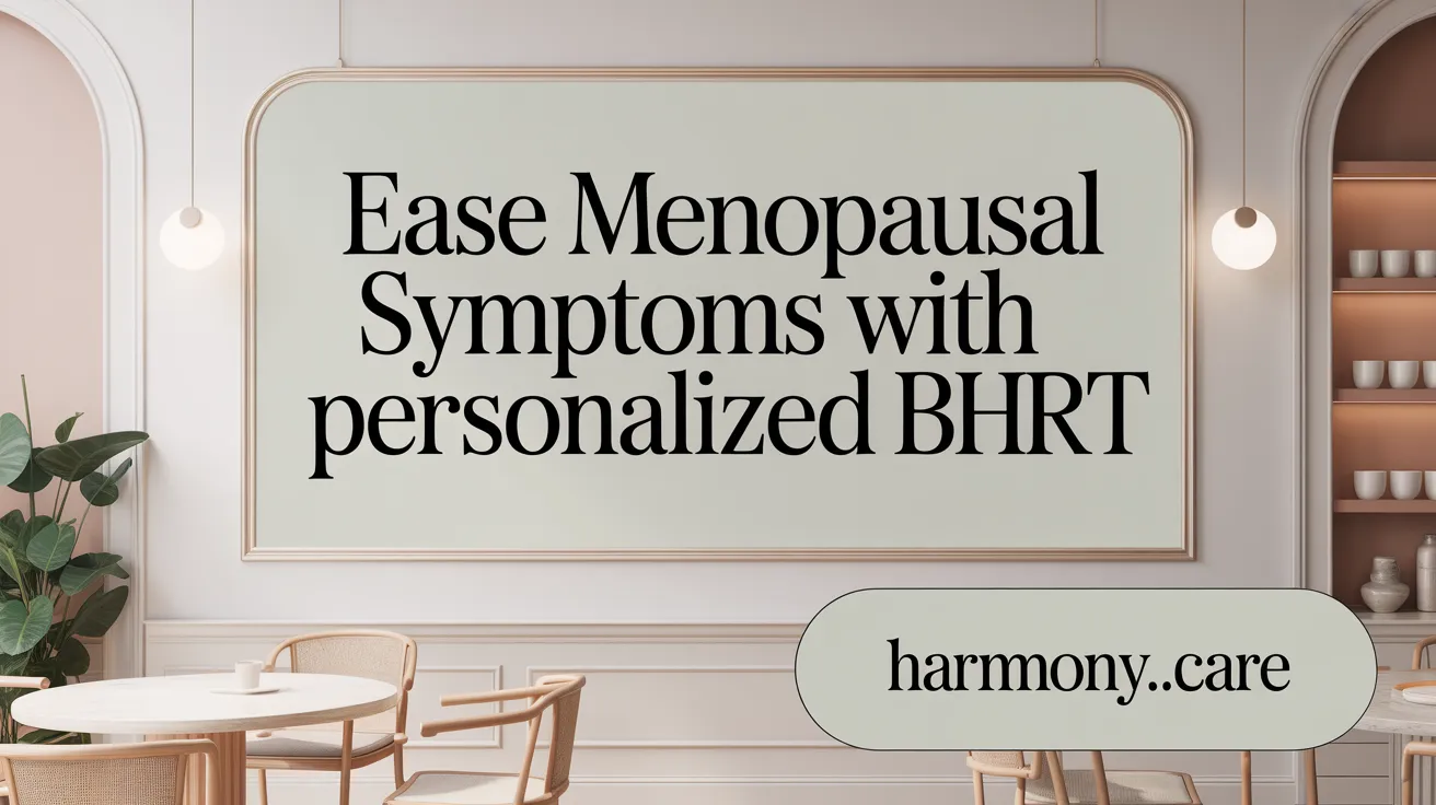 Ease Menopausal Symptoms with Personalized BHRT