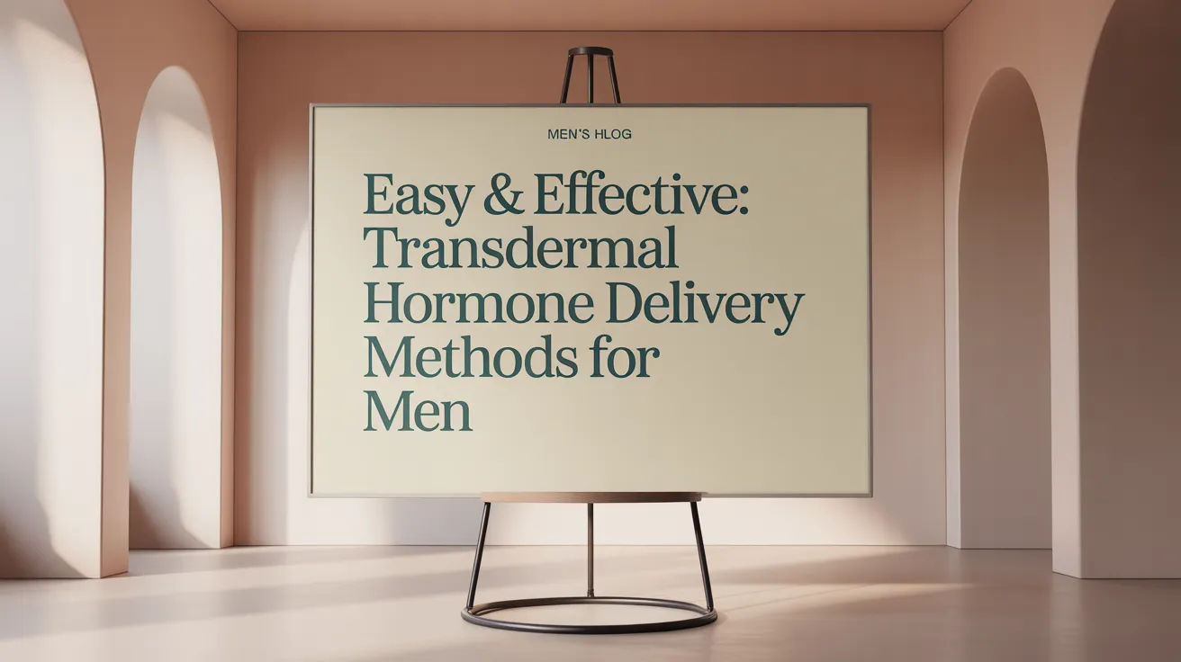 Easy & Effective: Transdermal Hormone Delivery Methods for Men