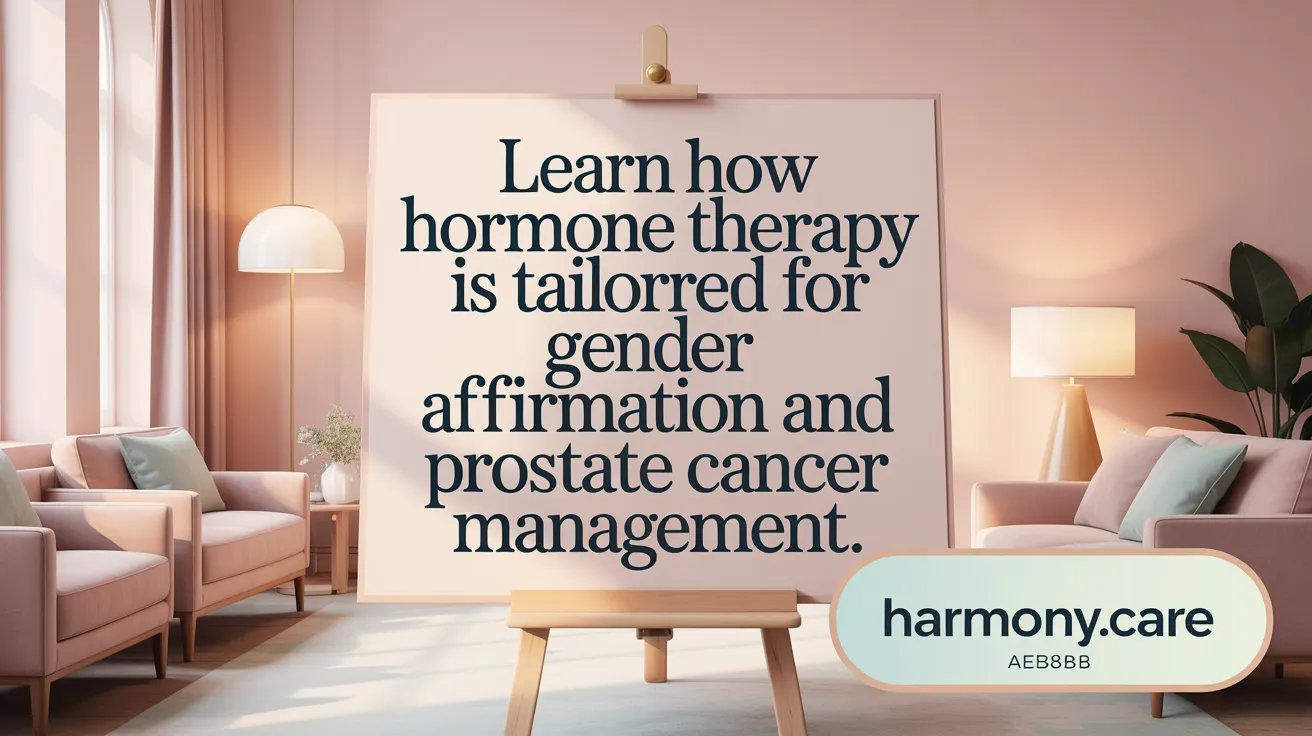 Learn how hormone therapy is tailored for gender affirmation and prostate cancer management.