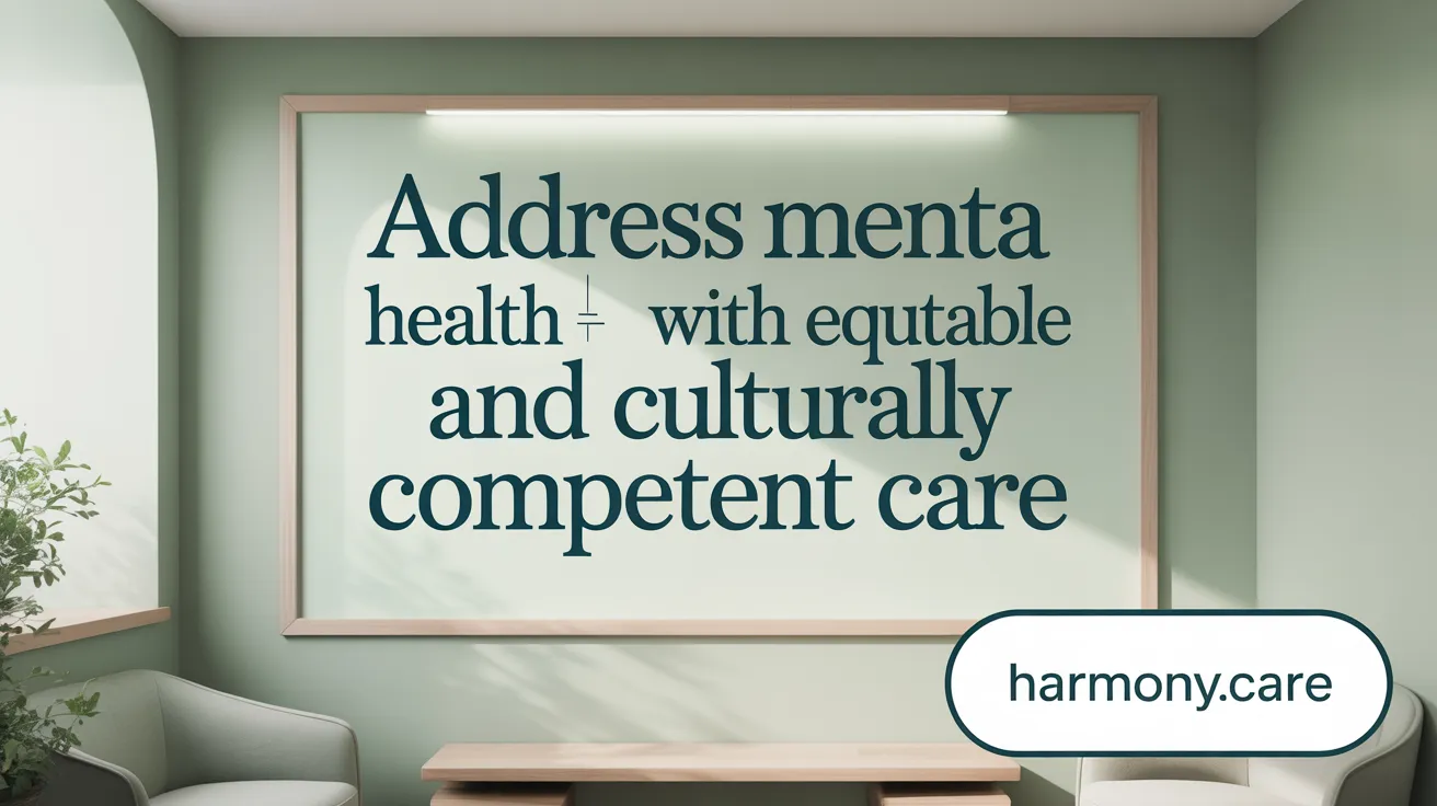 Address Mental Health Needs with Equitable and Culturally Competent Care