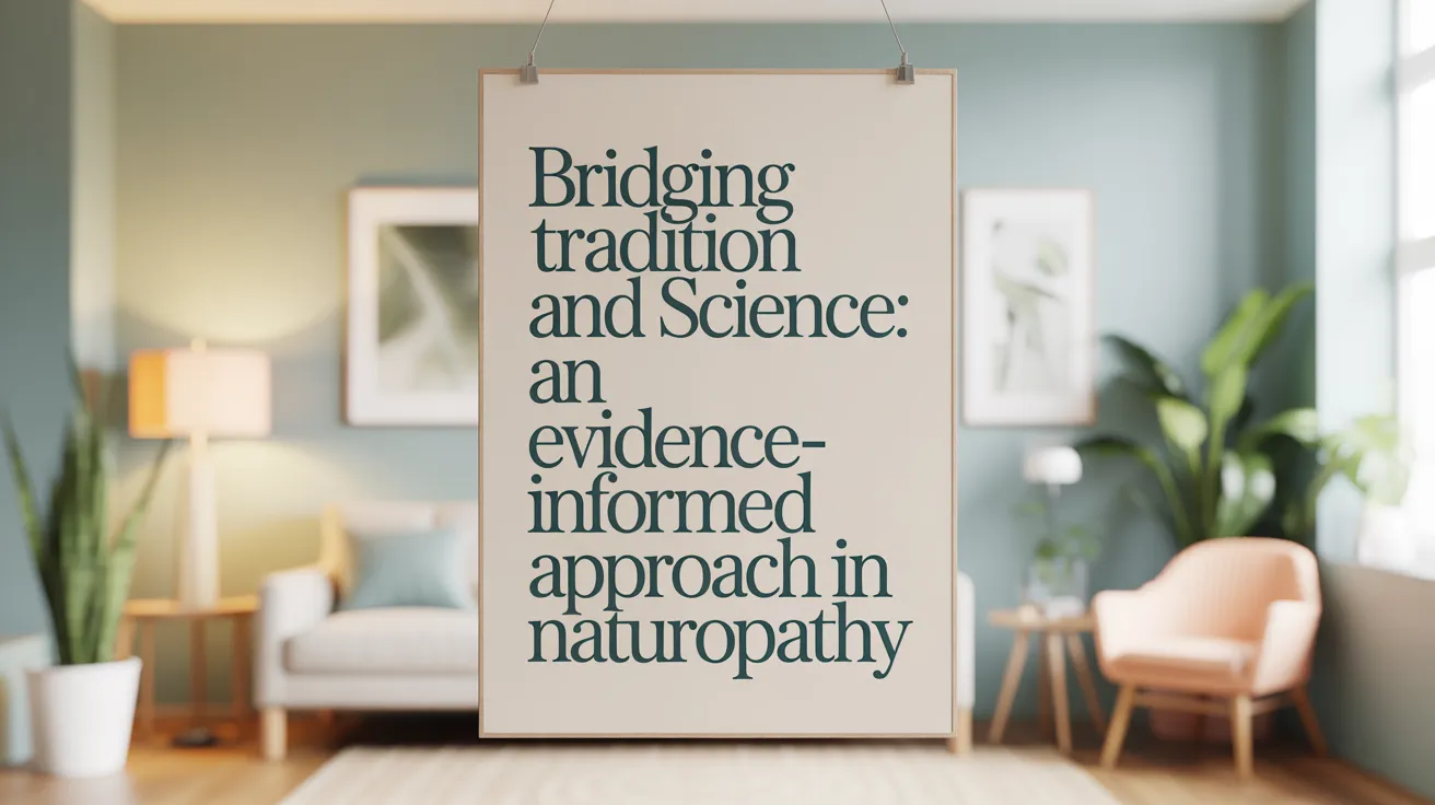 Bridging Tradition and Science: An Evidence-Informed Approach in Naturopathy