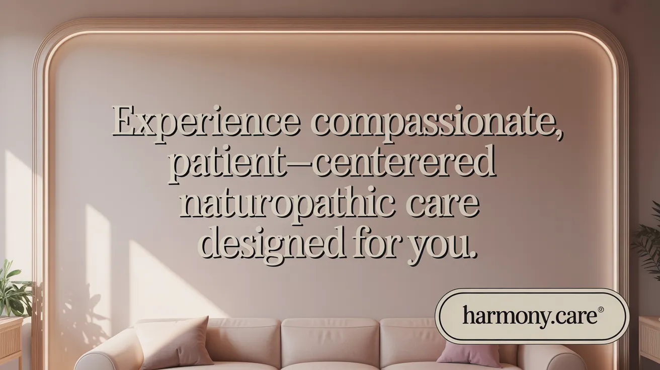 Experience Compassionate, Patient-Centered Naturopathic Care Designed for You