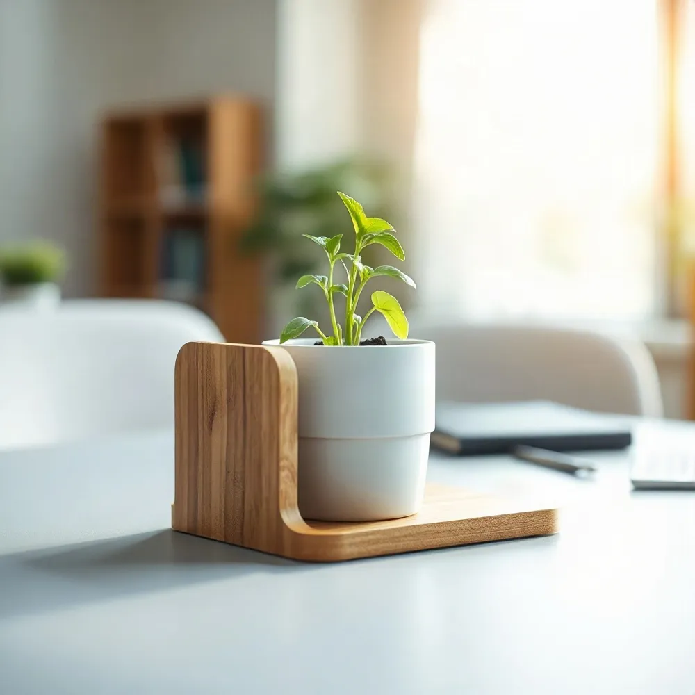 Transform ordinary desk accessories into a living experience that lets your recipients nurture flowers and herbs.