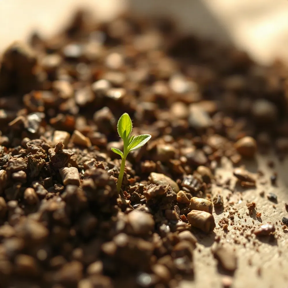 Recycled paper pulp blended with tested seeds creates paper that, when planted under a thin layer of soil and kept moist, sprouts into flowers, herbs, or vegetables within days.