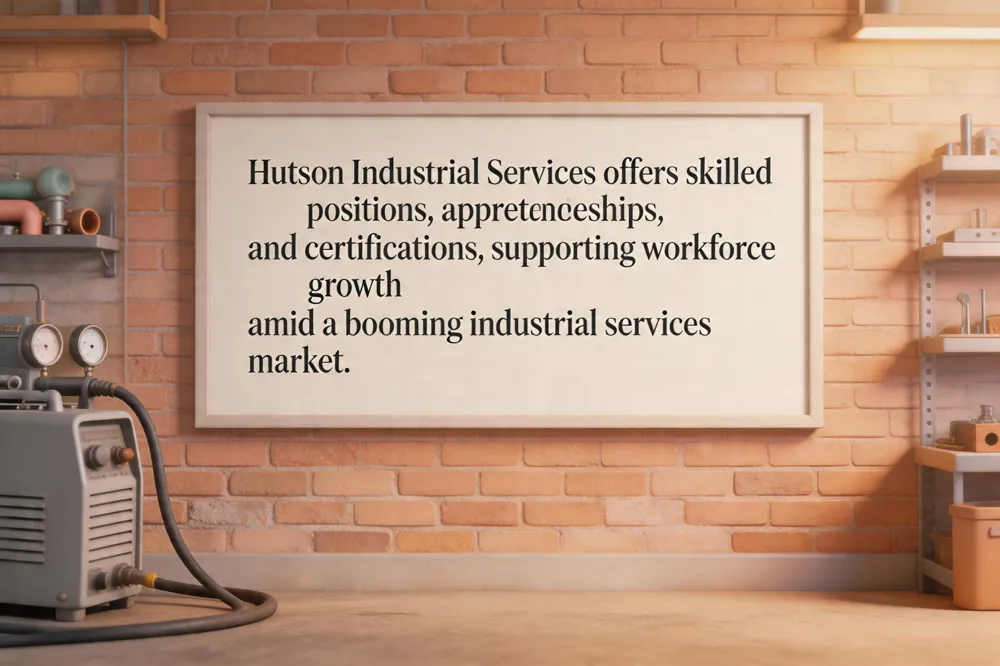 Hutson Industrial Services offers skilled positions, apprenticeships, and certifications, supporting workforce growth amid a booming industrial services market.