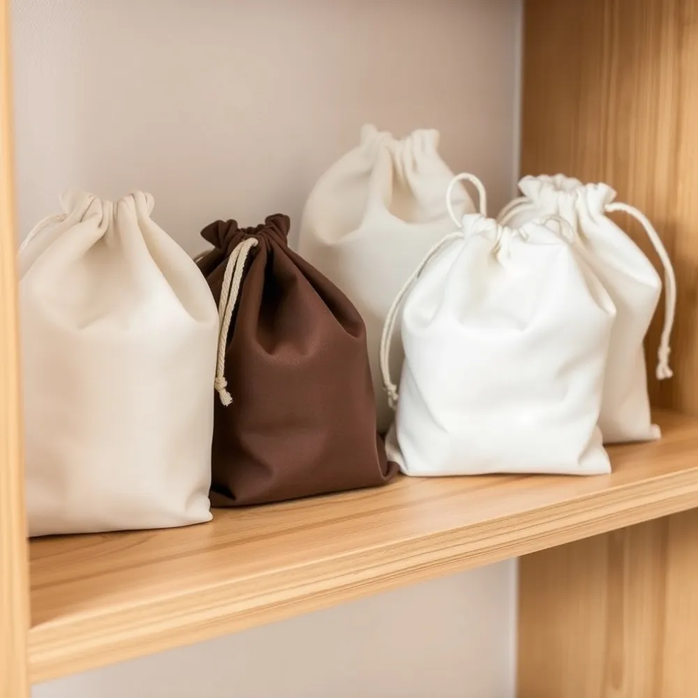 Prevent chemical reactions and surface damage by storing your toys in individual, breathable pouches rather than letting them touch each other.