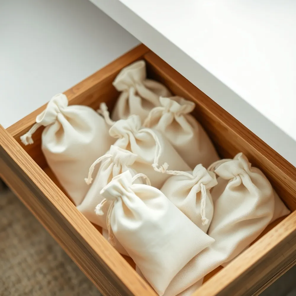 Protect the finish and integrity of your collection by storing each individual item in its own breathable fabric pouch away from heat and direct sunlight.