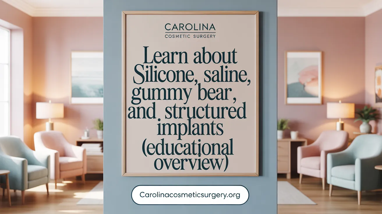 Learn About Silicone, Saline, Gummy Bear, and Structured Implants
