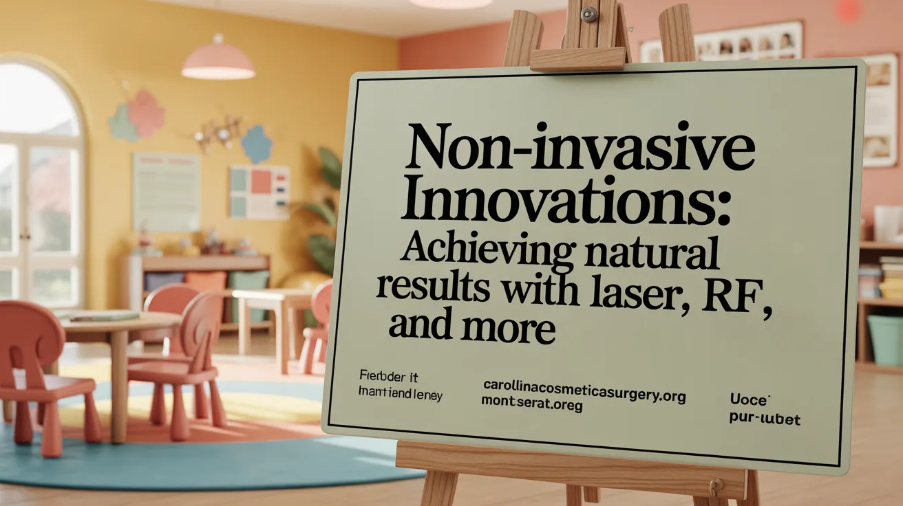 Non-Invasive Innovations: Achieving Natural Results with Laser, RF, and More