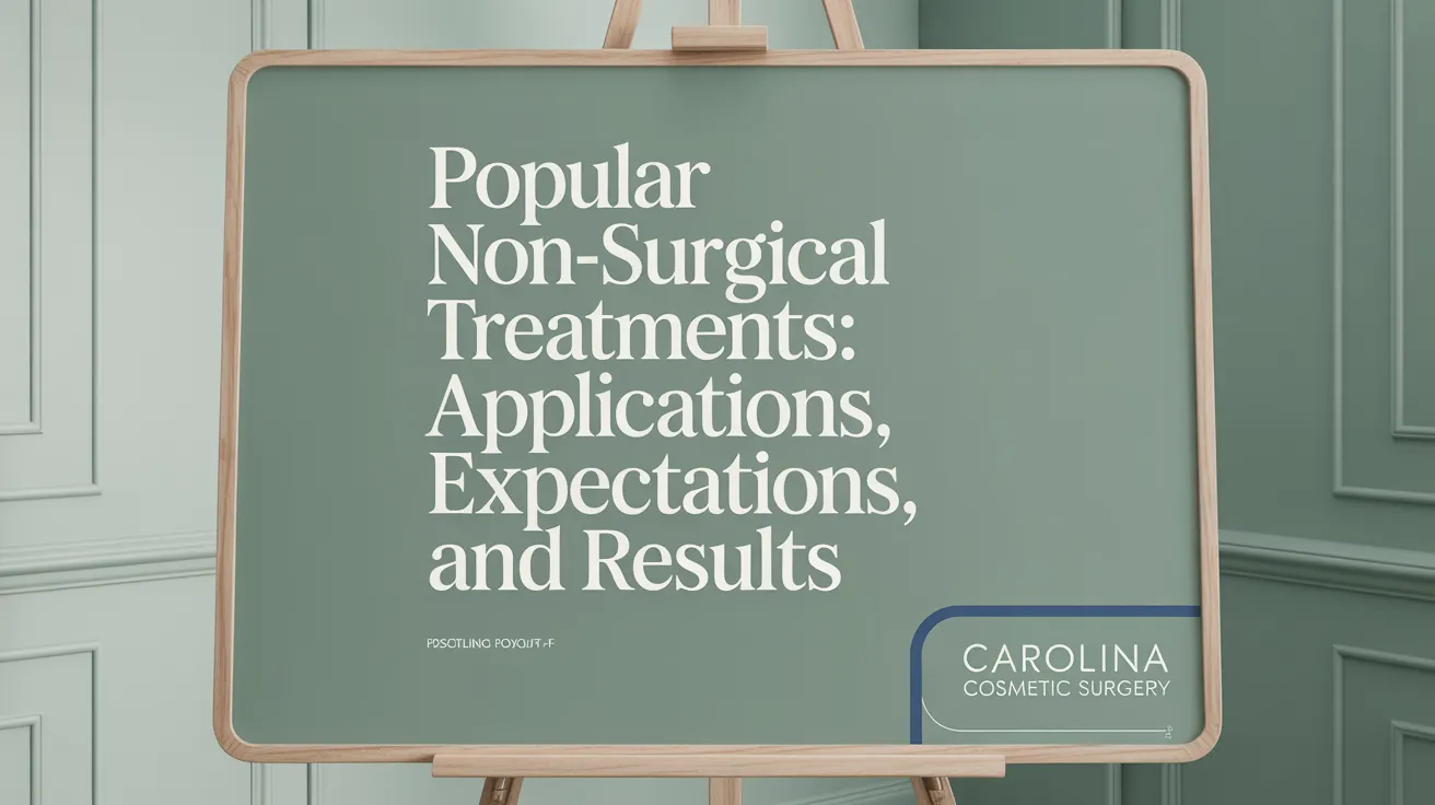 Popular Non-Surgical Treatments: Applications, Expectations, and Results