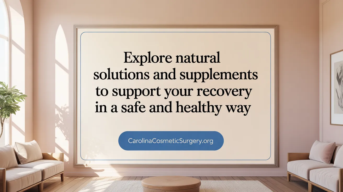 Explore natural solutions and supplements to support your recovery