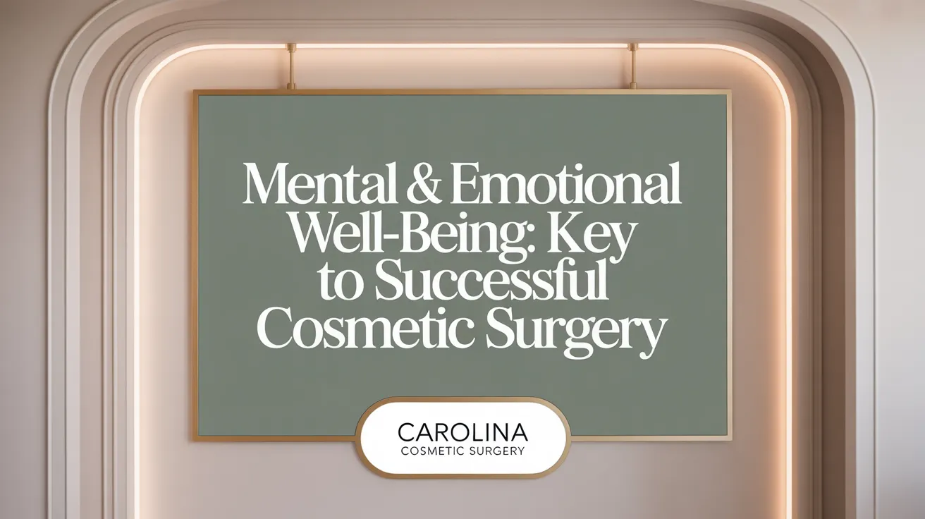 Mental & Emotional Well-Being: Key to Successful Cosmetic Surgery
