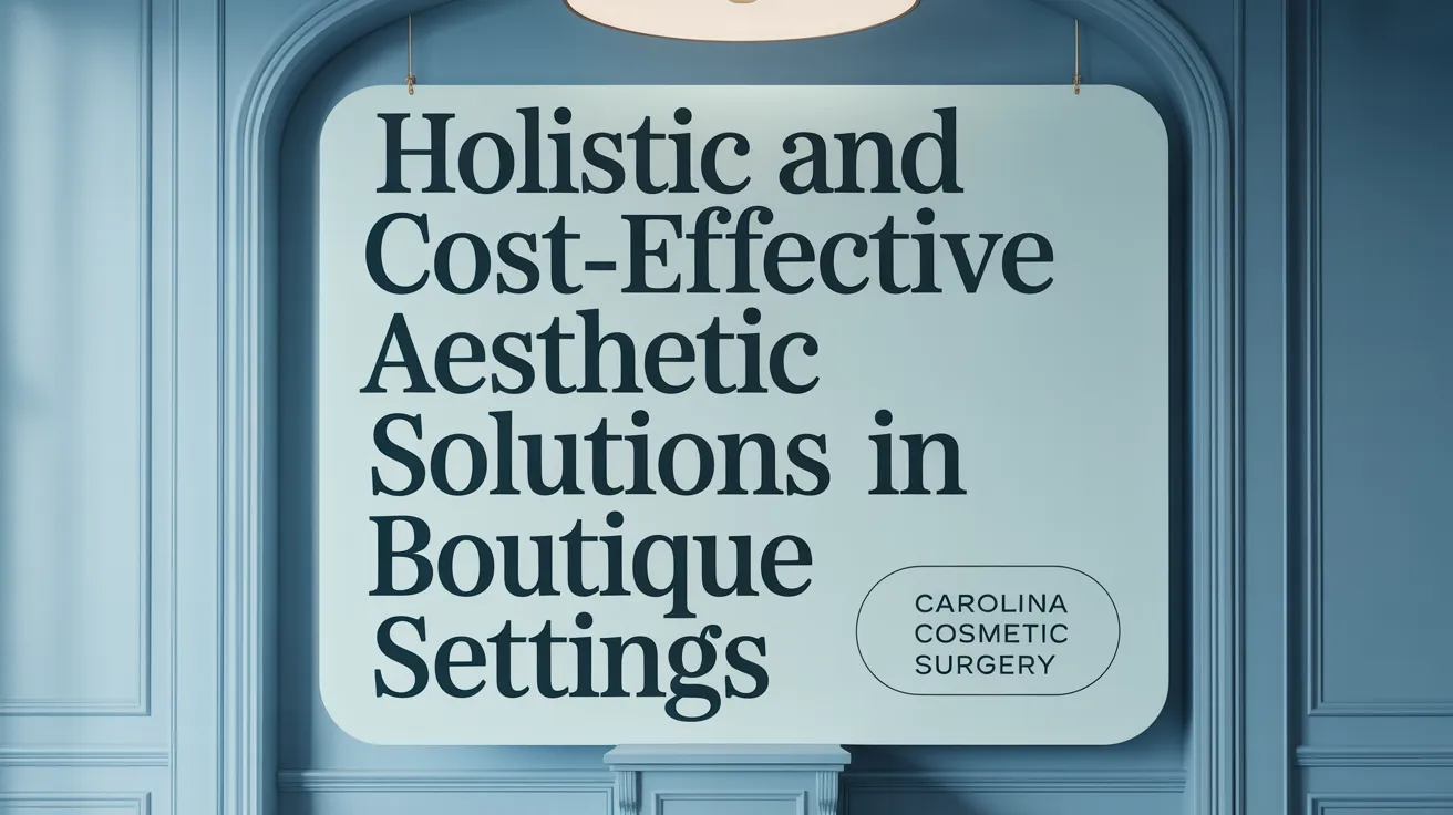 Holistic and Cost-Effective Aesthetic Solutions in Boutique Settings