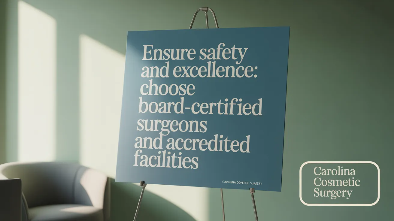 Ensure Safety and Excellence: Choose Board-Certified Surgeons and Accredited Facilities