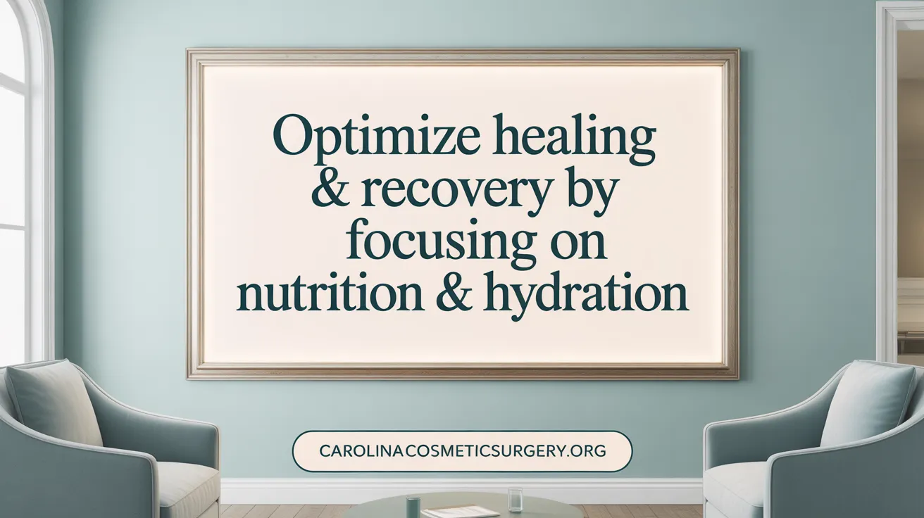 Optimize Healing & Recovery by Prioritizing Nutrition & Hydration