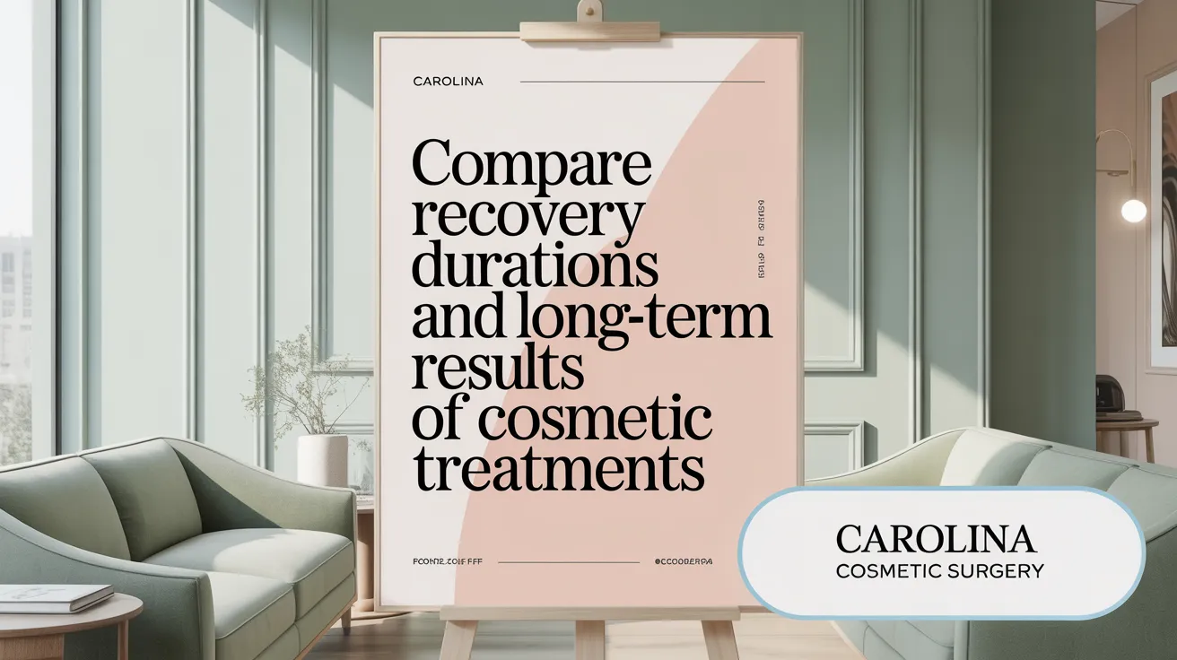 Compare Recovery Durations and Long-Term Results of Cosmetic Treatments