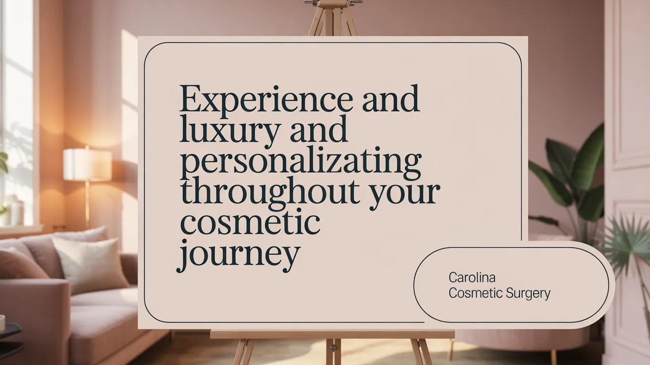 Experience Luxury and Personalization Throughout Your Cosmetic Journey