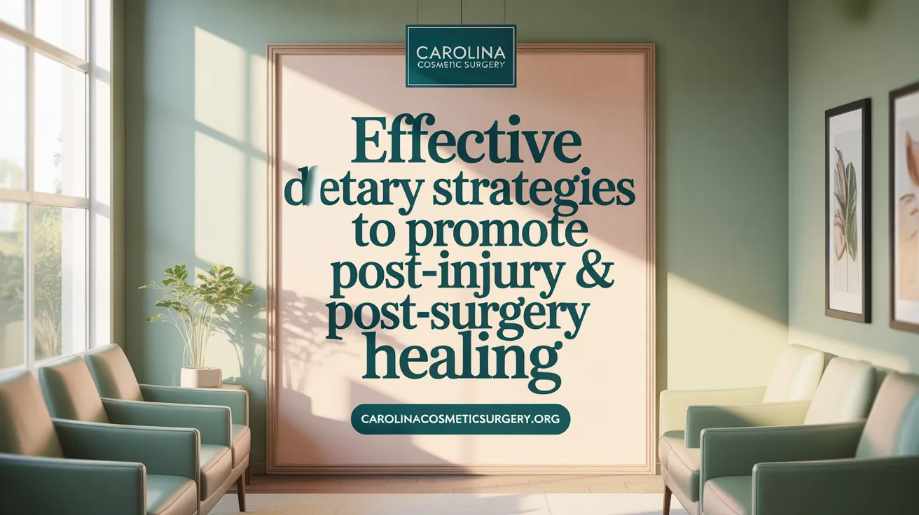Effective Dietary Strategies to Promote Post-Injury & Post-Surgery Healing