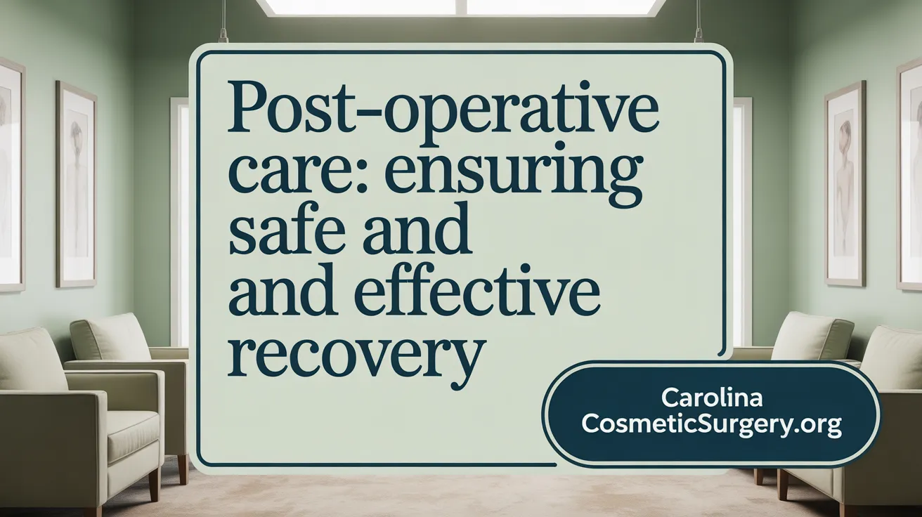 Post-Operative Care: Ensuring Safe and Effective Recovery