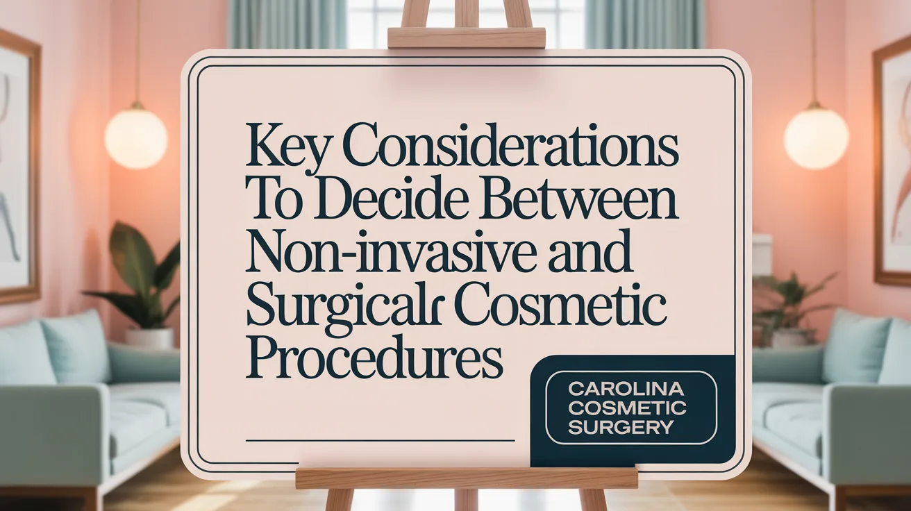 Key Considerations to Decide Between Non-Invasive and Surgical Cosmetic Procedures