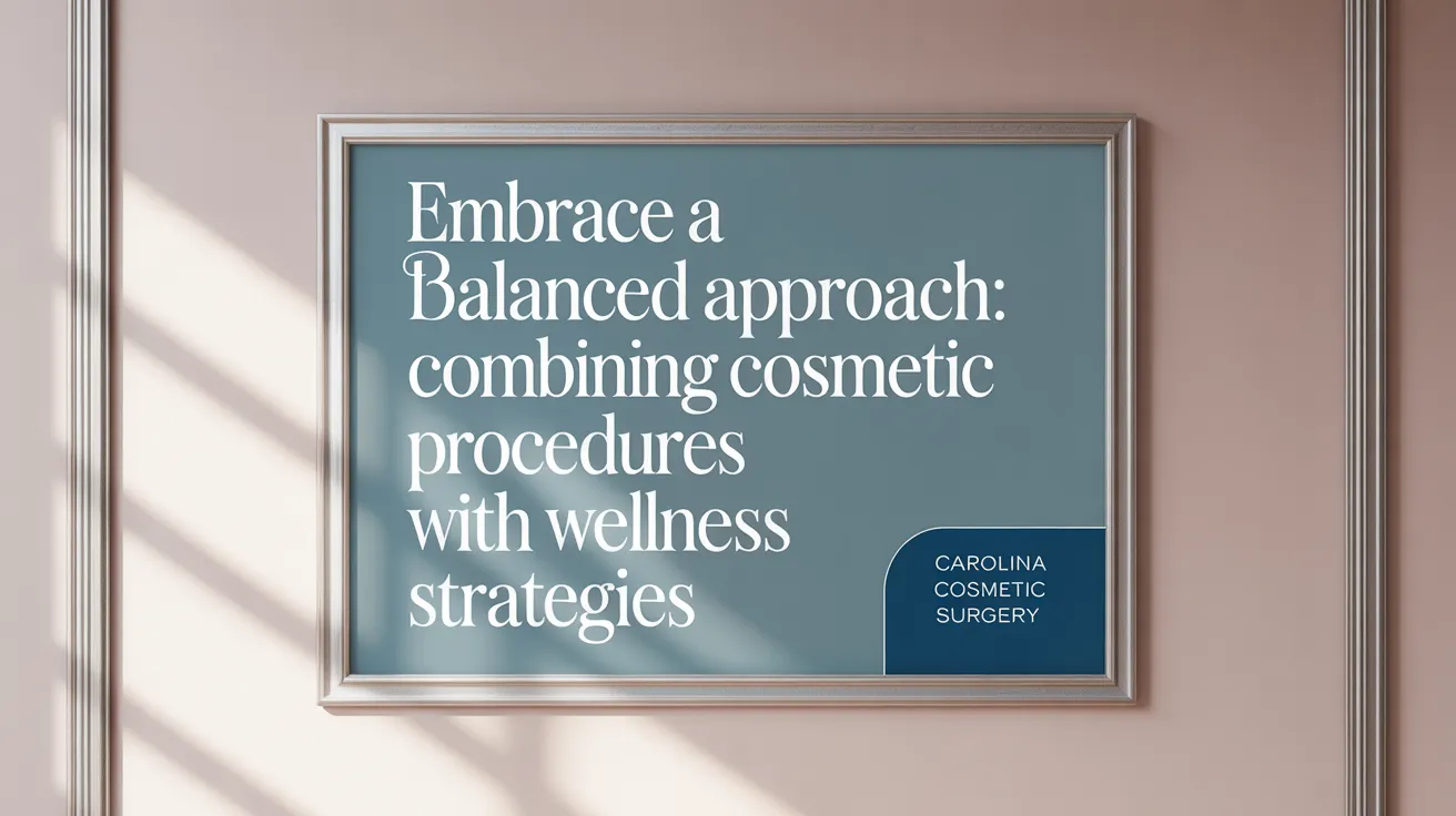 Embrace a Balanced Approach: Combining Cosmetic Procedures with Wellness Strategies