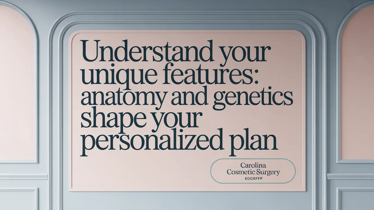 Understand your unique features: anatomy and genetics shape your personalized plan