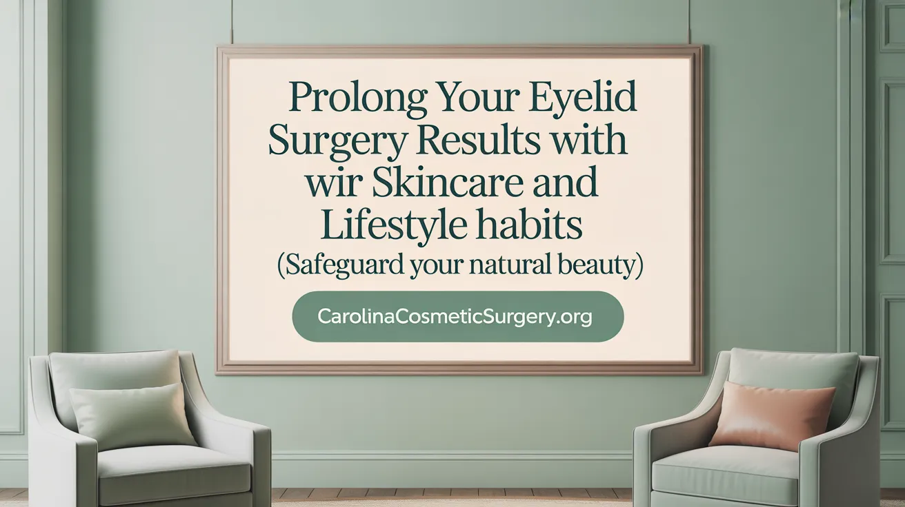 Prolong Your Eyelid Surgery Results with Skincare and Lifestyle Habits