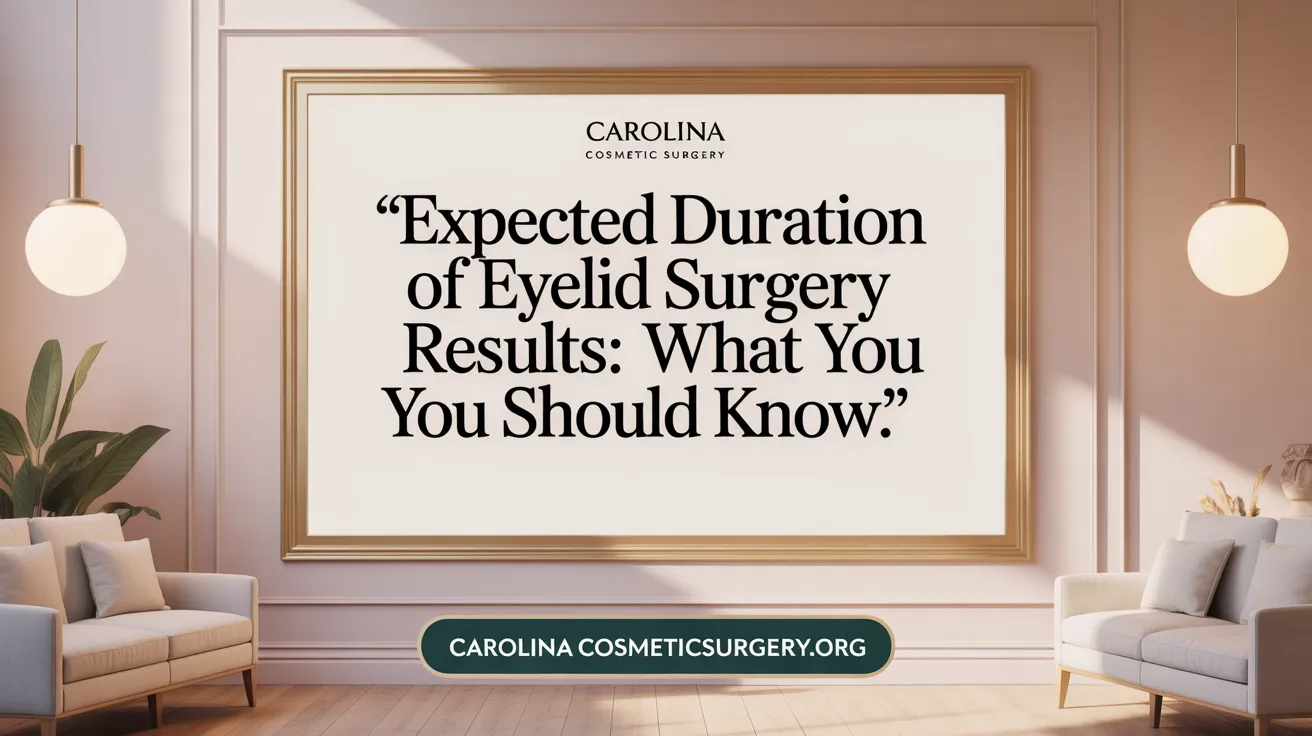 Expected Duration of Eyelid Surgery Results: What You Should Know