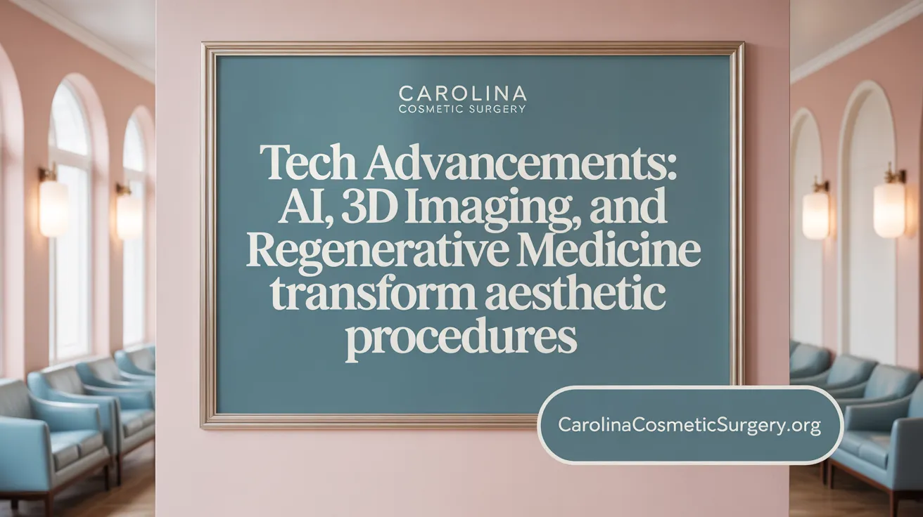 Tech Advancements: AI, 3D Imaging, and Regenerative Medicine Transform Aesthetic Surgery