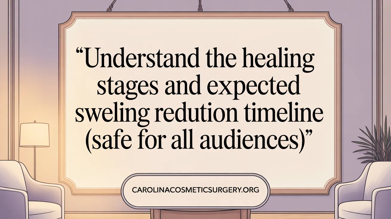 Understand the healing stages and expected swelling reduction timeline
