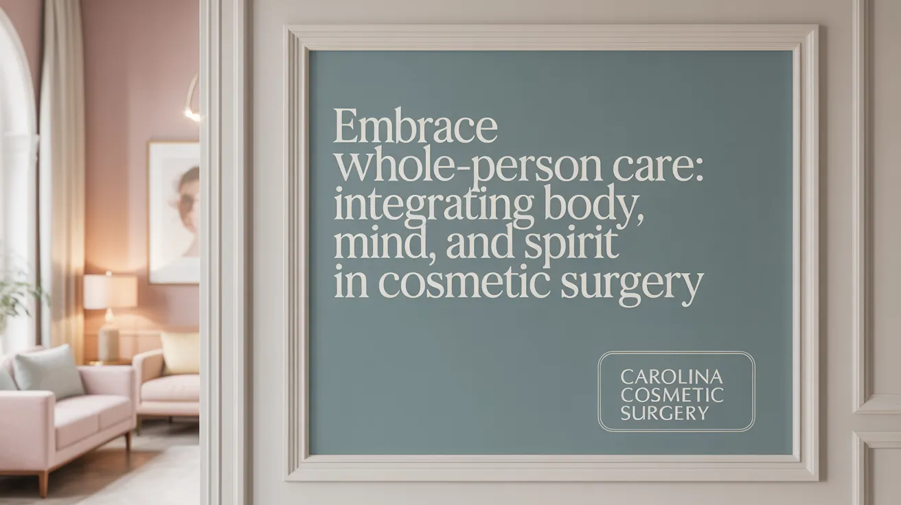 Embrace Whole-Person Care: Integrating Body, Mind, and Spirit in Cosmetic Surgery