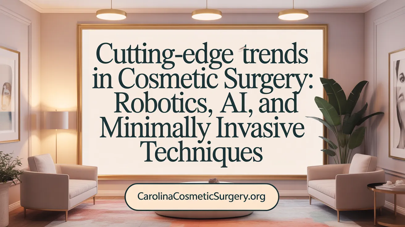 Cutting-Edge Trends in Cosmetic Surgery: Robotics, AI, and Minimally Invasive Techniques