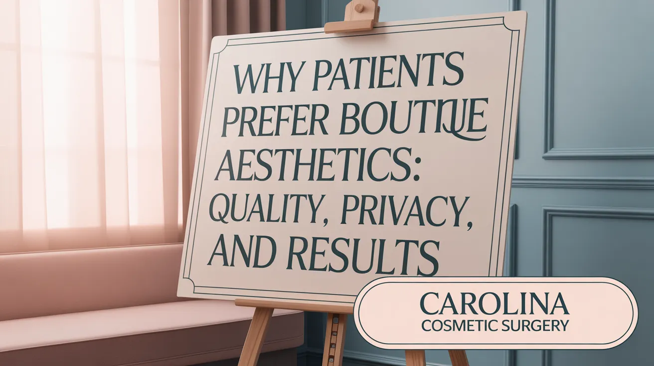 Why Patients Prefer Boutique Aesthetics: Quality, Privacy, and Results