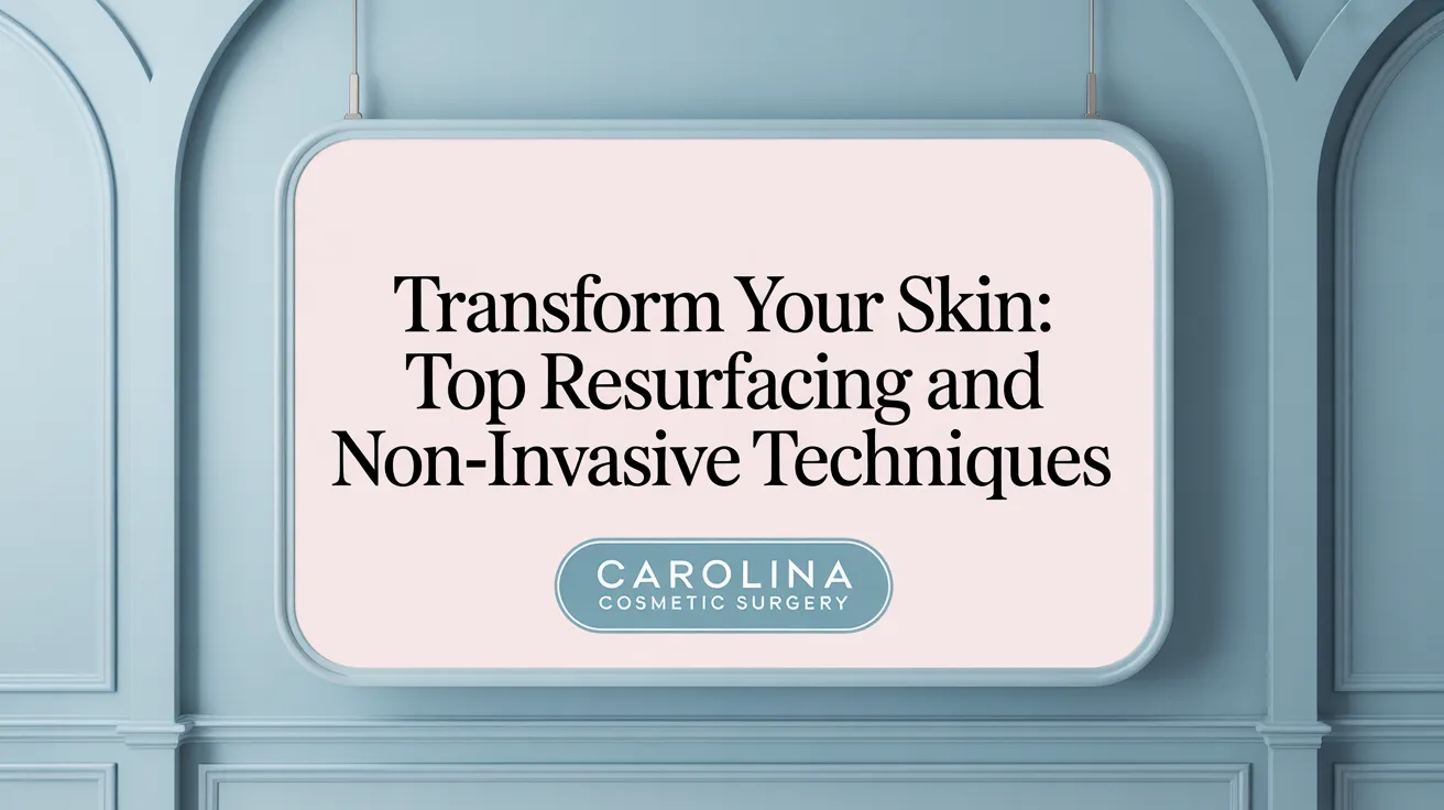 Transform Your Skin: Top Resurfacing and Non-Invasive Techniques