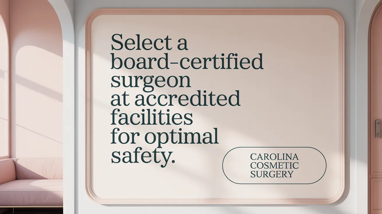 Select a Board-Certified Surgeon at Accredited Facilities for Optimal Safety