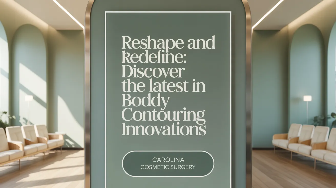Reshape and redefine: Discover the latest in body contouring innovations