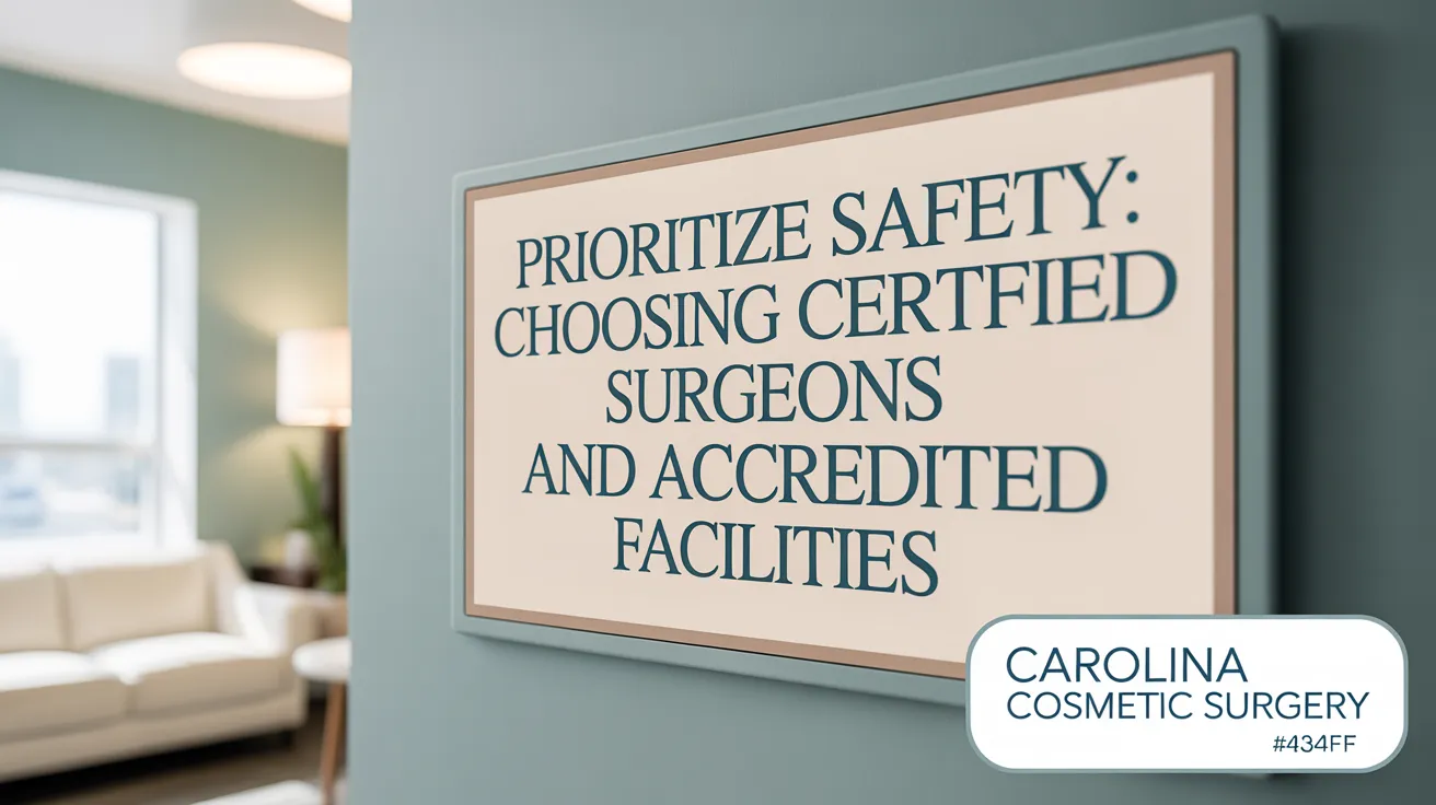 Prioritize Safety: Choosing Certified Surgeons and Accredited Facilities