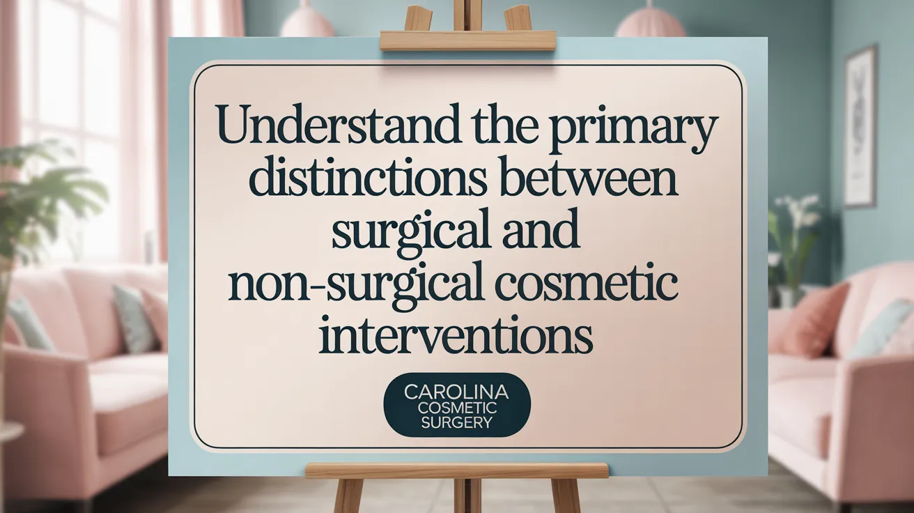 Understand the Primary Distinctions Between Surgical and Non-Surgical Cosmetic Interventions