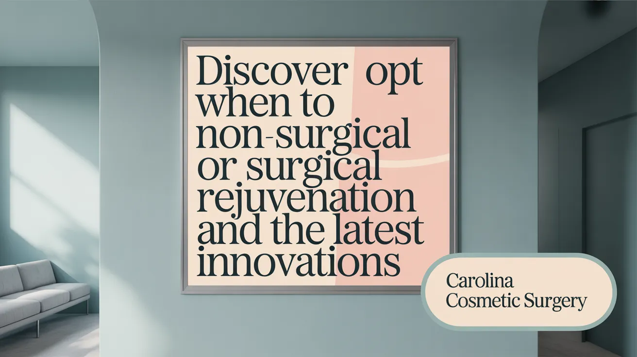 Discover When to Opt for Non-Surgical or Surgical Rejuvenation and the Latest Innovations