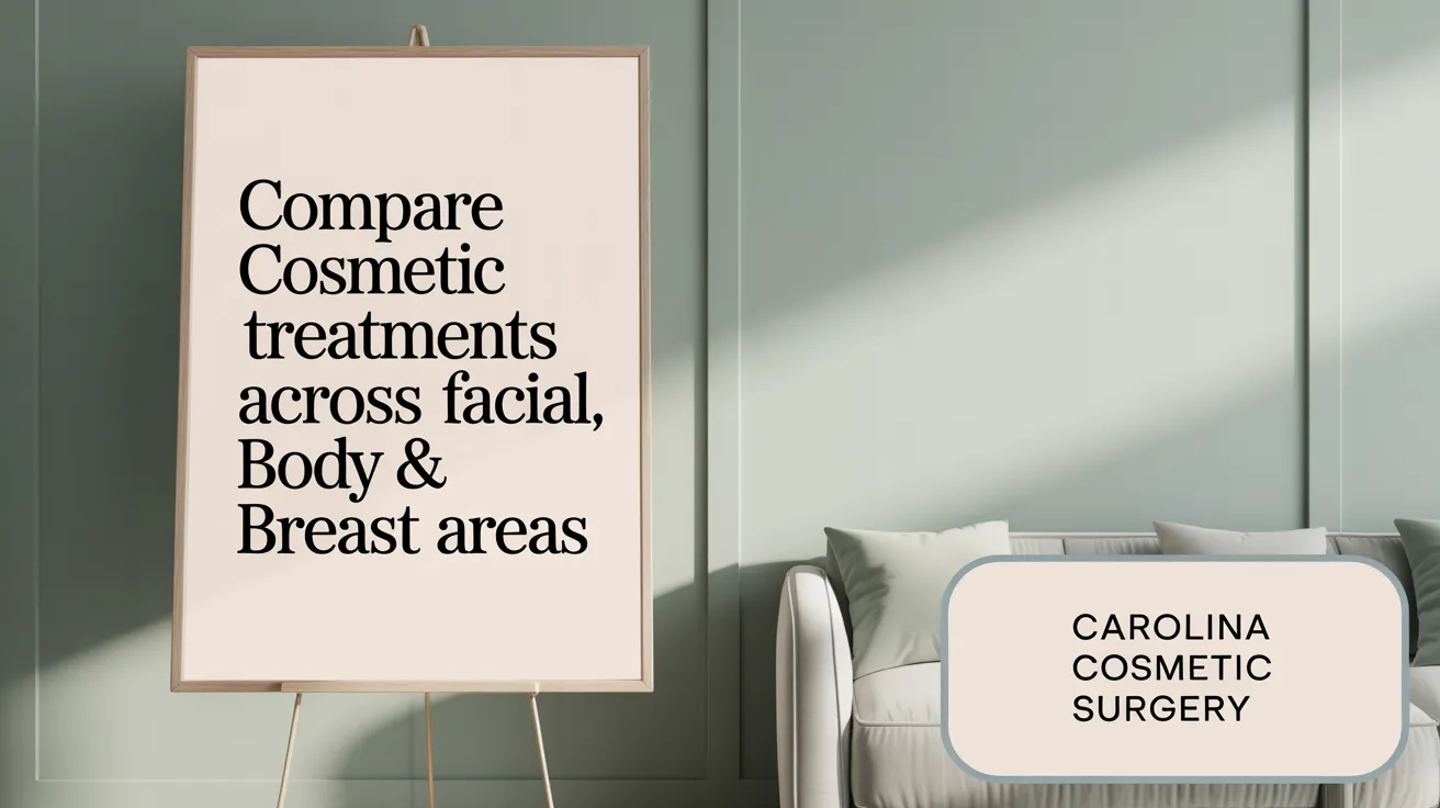 Compare Cosmetic Treatments Across Facial, Body & Breast Areas