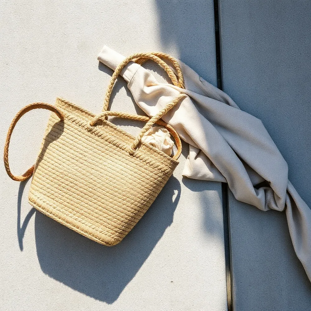 Discover our collection of tactile woven totes and nature-inspired accessories designed to add organic beauty and breezy sophistication to your wardrobe.