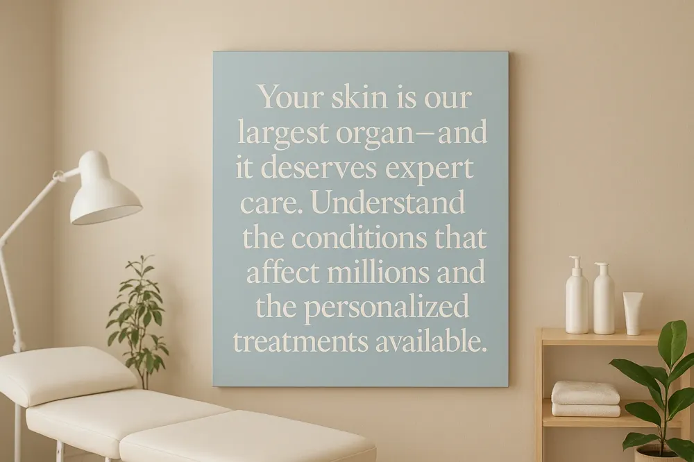 Your skin is our largest organ—and it deserves expert care. Understand the conditions that affect millions and the personalized treatments available.